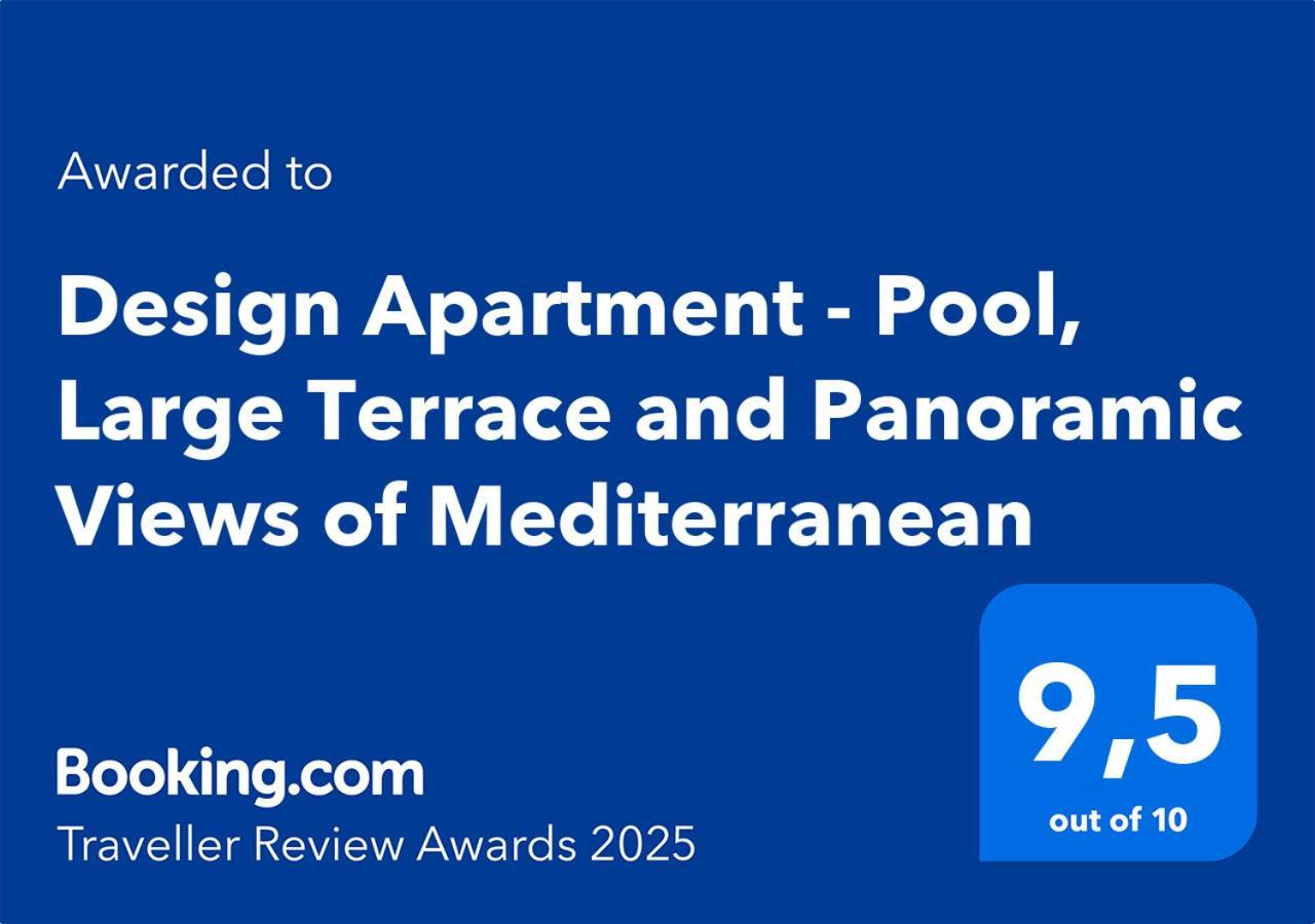 Design Apartment - Pool, Large Terrace And Panoramic Views Of Mediterranean Bandol Kültér fotó